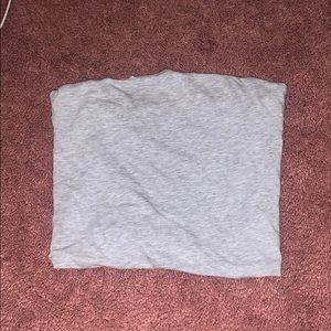 Grey brandy melville tube top
